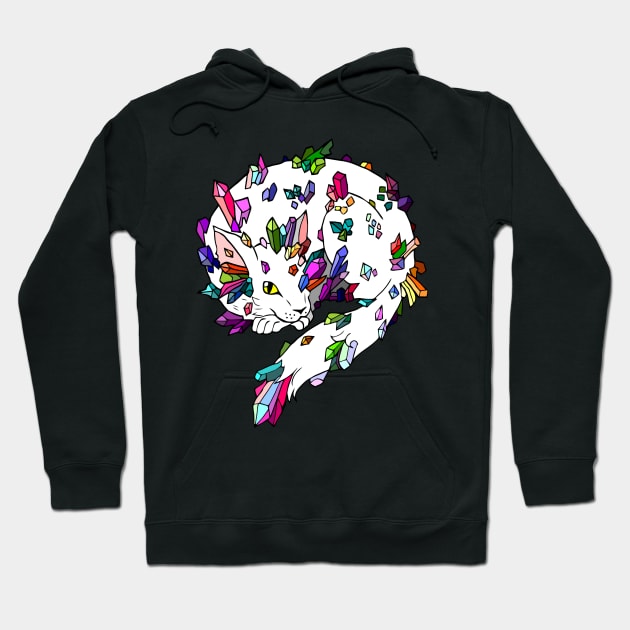 Crystal Cat Dragon Hoodie by HomicidalHugz